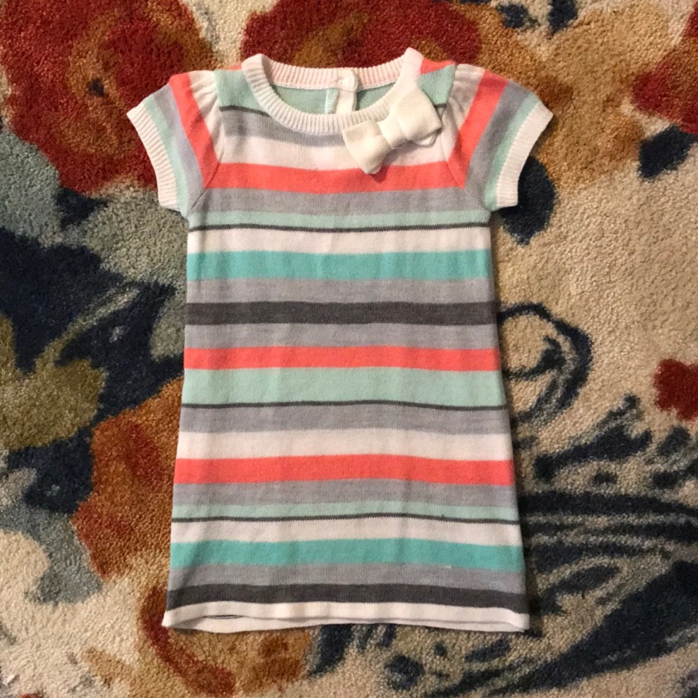 Baby Girls Striped Sweater Dress